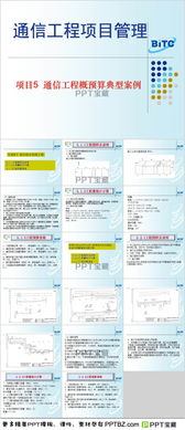 通信工程與網(wǎng)絡(luò)工程概預(yù)算案例PPT模板下載指南